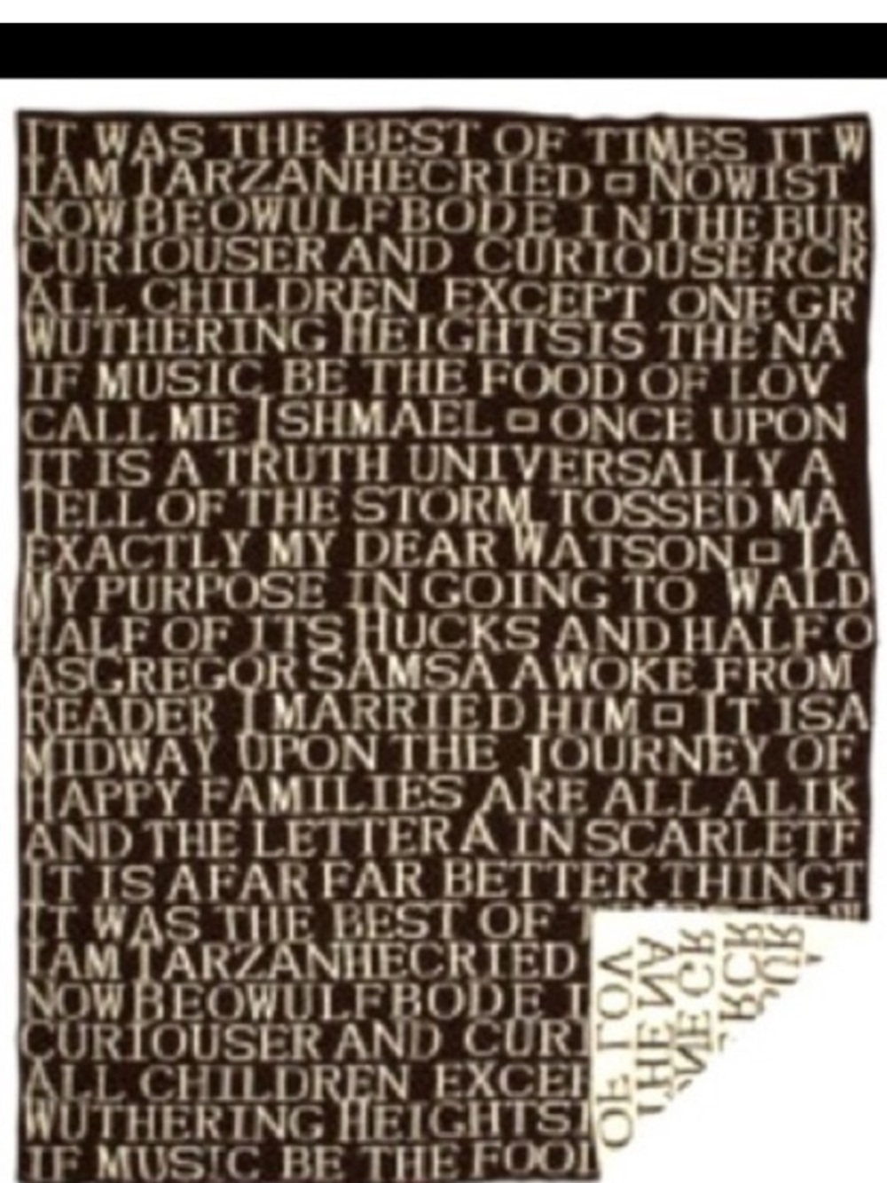 Barnes & Noble Puntuate Throw Blanket